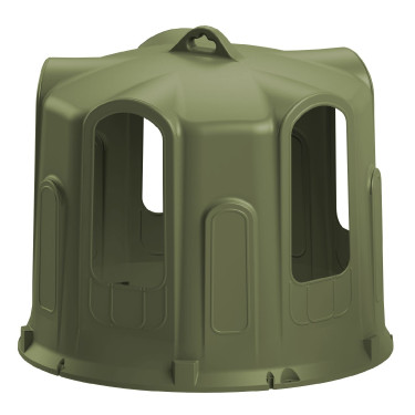 Ripeador tipo sino para feno Kerbl para fardos redondos