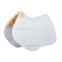 Manta de sela WeatherBeeta modelo de salto Prime Comfy Fleece Branco Manta de sela WeatherBeeta modelo de salto Prime Comfy Fleece Branco