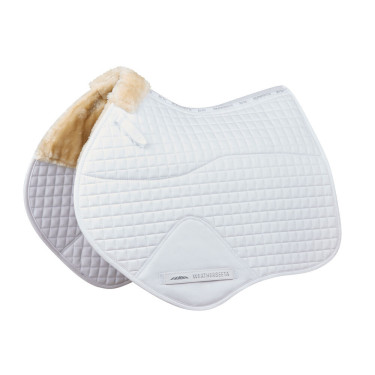 Manta de sela WeatherBeeta modelo de salto Prime Comfy Fleece Branco