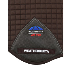 Manta de sela Weatherbeeta Prime Air-Tec CSO Shaped Chocolate Castanho