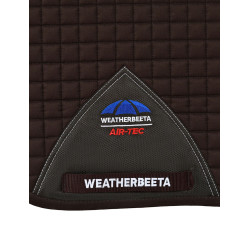 Manta de sela Weatherbeeta Prime Air-Tec Dressage Shaped Chocolate Castanho