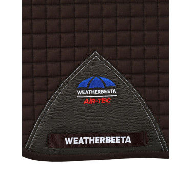 Manta de sela Weatherbeeta Prime Air-Tec Dressage Shaped Chocolate Castanho