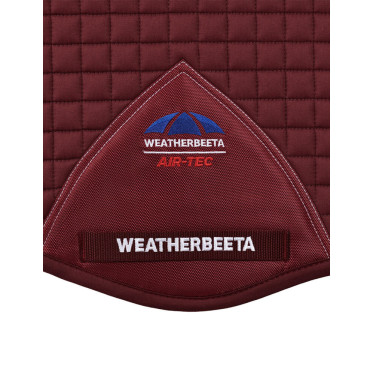 Manta de sela Weatherbeeta Prime Air-Tec Misto Shaped Borgonha Bord&amp;ocirc;