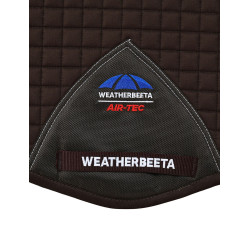 Manta de sela Weatherbeeta Prime Air-Tec Misto Shaped Chocolate Castanho