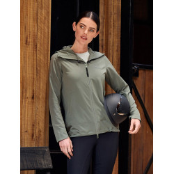 Casaco de equitação Weatherbeeta Stretch feminino Folha de oliveira Verde Casaco de equitação Weatherbeeta Stretch feminino Folha de oliveira Verde
