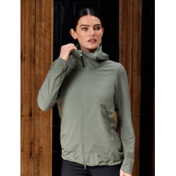 Casaco de equitação Weatherbeeta Stretch feminino Folha de oliveira Verde Casaco de equitação Weatherbeeta Stretch feminino Folha de oliveira Verde