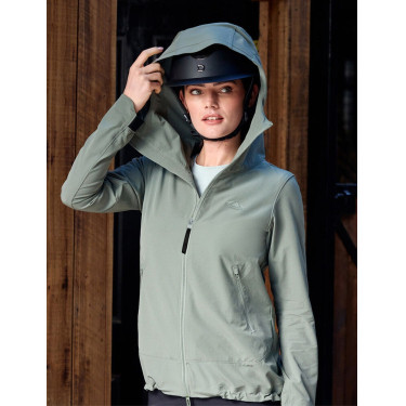 Casaco de equitação Weatherbeeta Stretch feminino Folha de oliveira Verde Casaco de equitação Weatherbeeta Stretch feminino Folha de oliveira Verde