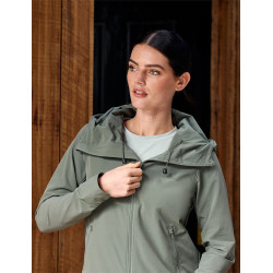 Casaco de equitação Weatherbeeta Stretch feminino Folha de oliveira Verde Casaco de equitação Weatherbeeta Stretch feminino Folha de oliveira Verde