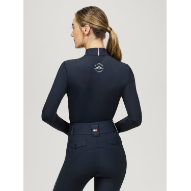 Base Layer Tommy Hilfiger Equestrian Milo fecho 1/4 mulher Céu do deserto Azul Base Layer Tommy Hilfiger Equestrian Milo fecho 1/4 mulher Céu do deserto Azul