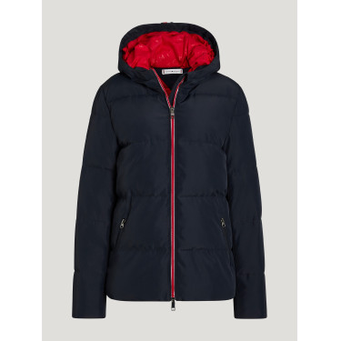 Blusão Tommy Hilfiger Equestrian Sidney feminino Céu do deserto Azul Blusão Tommy Hilfiger Equestrian Sidney feminino Céu do deserto Azul
