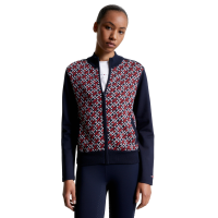 Casaco bomber Tommy Hilfiger Equestrian Amsterdam Monogram feminino Multi Multicolor Casaco bomber Tommy Hilfiger Equestrian Amsterdam Monogram feminino Multi Multicolor