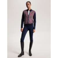 Casaco bomber Tommy Hilfiger Equestrian Amsterdam Monogram feminino Multi Multicolor Casaco bomber Tommy Hilfiger Equestrian Amsterdam Monogram feminino Multi Multicolor