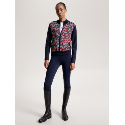 Casaco bomber Tommy Hilfiger Equestrian Amsterdam Monogram feminino Multi Multicolor