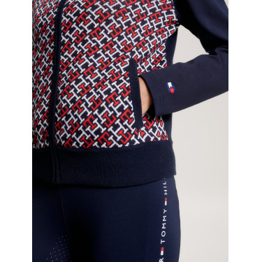Casaco bomber Tommy Hilfiger Equestrian Amsterdam Monogram feminino Multi Multicolor Casaco bomber Tommy Hilfiger Equestrian Amsterdam Monogram feminino Multi Multicolor