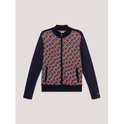 Casaco bomber Tommy Hilfiger Equestrian Amsterdam Monogram feminino Multi Multicolor