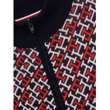 Casaco bomber Tommy Hilfiger Equestrian Amsterdam Monogram feminino Multi Multicolor Casaco bomber Tommy Hilfiger Equestrian Amsterdam Monogram feminino Multi Multicolor