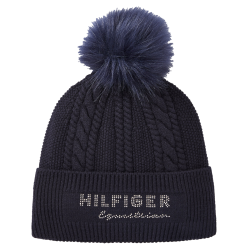 Gorro com pompom Tommy Hilfiger Equestrian Perry Céu do deserto Azul