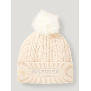 Gorro com pompom Tommy Hilfiger Equestrian Perry  Cinzento-acastanhado Castanho