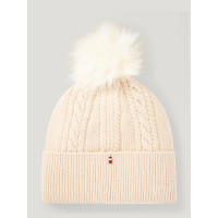 Gorro com pompom Tommy Hilfiger Equestrian Perry Céu do deserto Azul