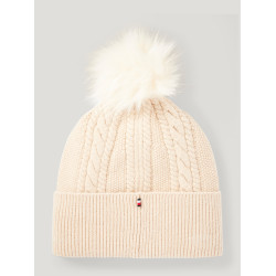 Gorro com pompom Tommy Hilfiger Equestrian Perry  Cinzento-acastanhado Castanho
