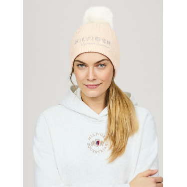 Gorro com pompom Tommy Hilfiger Equestrian Perry  Cinzento-acastanhado Castanho