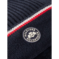 Gorro de malha Tommy Hilfiger Equestrian Kent Céu do deserto Azul Gorro de malha Tommy Hilfiger Equestrian Kent Céu do deserto Azul