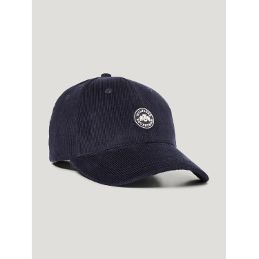 Boné Tommy Hilfiger Equestrian em veludo cotelê Watson Céu do deserto Azul Boné Tommy Hilfiger Equestrian em veludo cotelê Watson Céu do deserto Azul