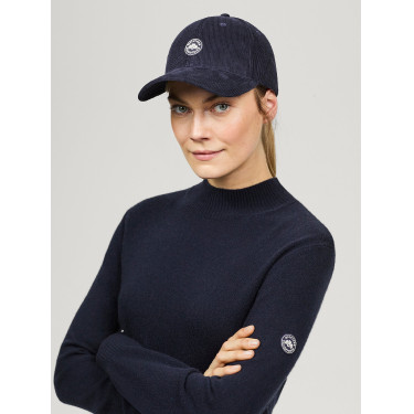Boné Tommy Hilfiger Equestrian em veludo cotelê Watson Céu do deserto Azul Boné Tommy Hilfiger Equestrian em veludo cotelê Watson Céu do deserto Azul