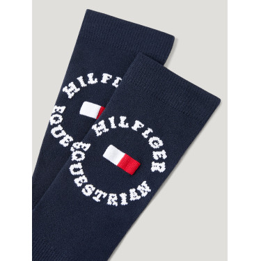 Meias curtas Tommy Hilfiger Equestrian Leon Céu do deserto Azul Meias curtas Tommy Hilfiger Equestrian Leon Céu do deserto Azul