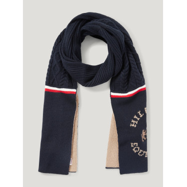 Cachecol de malha Tommy Hilfiger Equestrian Hyde Céu do deserto Azul