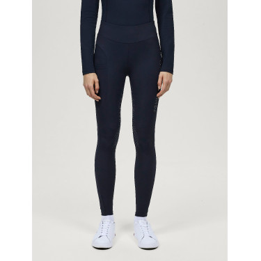 Legging Tommy Hilfiger Equestrian Elmira Winter com strass full grip feminino Céu do deserto Azul Legging Tommy Hilfiger Equestrian Elmira Winter com strass full grip feminino Céu do deserto Azul