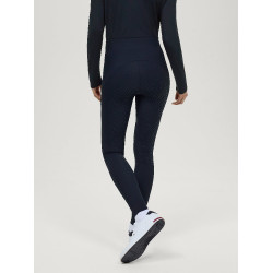 Legging Tommy Hilfiger Equestrian Elmira Winter com strass full grip feminino Céu do deserto Azul