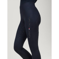 Legging Tommy Hilfiger Equestrian Elmira Winter com strass full grip feminino Céu do deserto Azul Legging Tommy Hilfiger Equestrian Elmira Winter com strass full grip feminino Céu do deserto Azul