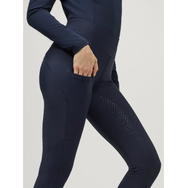 Legging Tommy Hilfiger Equestrian Elmira Winter com strass full grip feminino Céu do deserto Azul Legging Tommy Hilfiger Equestrian Elmira Winter com strass full grip feminino Céu do deserto Azul