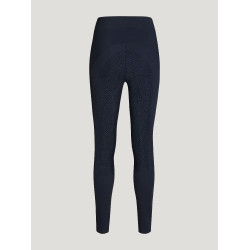 Legging Tommy Hilfiger Equestrian Elmira Winter com strass full grip feminino Céu do deserto Azul