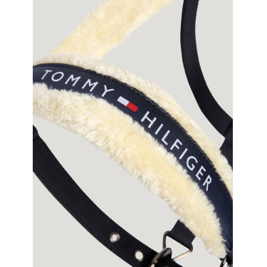 Caveção e guia Tommy Hilfiger Equestrian Yale com pelo Céu do deserto Azul Caveção e guia Tommy Hilfiger Equestrian Yale com pelo Céu do deserto Azul