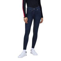 Calça de equitação Tommy Hilfiger Equestrian em jeans Hope para mulher Enxaguar Calça de equitação Tommy Hilfiger Equestrian em jeans Hope para mulher Enxaguar