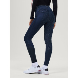 Calça de equitação Tommy Hilfiger Equestrian em jeans Hope para mulher Enxaguar