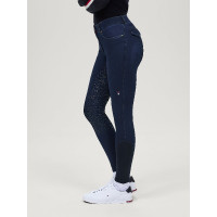 Calça de equitação Tommy Hilfiger Equestrian em jeans Hope para mulher Enxaguar Calça de equitação Tommy Hilfiger Equestrian em jeans Hope para mulher Enxaguar