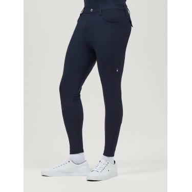 Calças Tommy Hilfiger Equestrian Bedford com grip nos joelhos homem Céu do deserto Azul