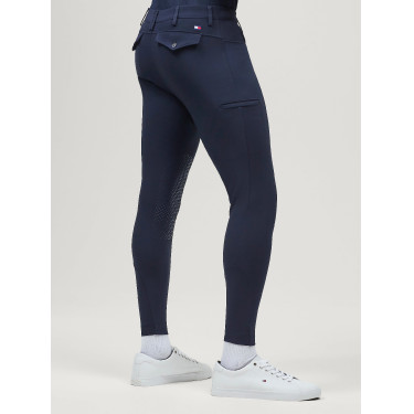 Calças Tommy Hilfiger Equestrian Bedford com grip nos joelhos homem Céu do deserto Azul Calças Tommy Hilfiger Equestrian Bedford com grip nos joelhos homem Céu do deserto Azul
