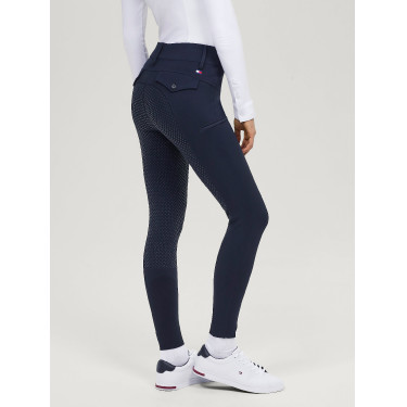 Calça Tommy Hilfiger Equestrian Victoria full grip mulher Céu do deserto Azul Calça Tommy Hilfiger Equestrian Victoria full grip mulher Céu do deserto Azul