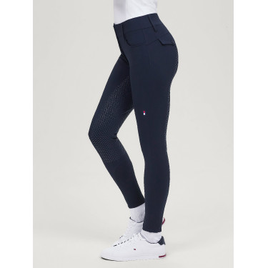 Calça Tommy Hilfiger Equestrian Victoria full grip mulher Céu do deserto Azul Calça Tommy Hilfiger Equestrian Victoria full grip mulher Céu do deserto Azul