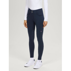 Calças Tommy Hilfiger Equestrian Victoria com grip nos joelhos para mulher Céu do deserto Azul