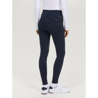Calças Tommy Hilfiger Equestrian Victoria com grip nos joelhos para mulher Céu do deserto Azul