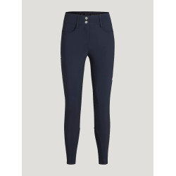 Calças Tommy Hilfiger Equestrian Victoria com grip nos joelhos para mulher Céu do deserto Azul