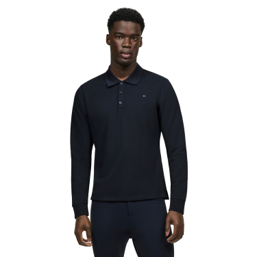 Polo de mangas compridas Tommy Hilfiger Equestrian Erwin homem Céu do deserto Azul Polo de mangas compridas Tommy Hilfiger Equestrian Erwin homem Céu do deserto Azul