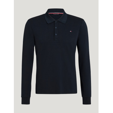 Polo de mangas compridas Tommy Hilfiger Equestrian Erwin homem Céu do deserto Azul Polo de mangas compridas Tommy Hilfiger Equestrian Erwin homem Céu do deserto Azul