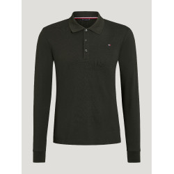 Polo de mangas compridas Tommy Hilfiger Equestrian Erwin homem Preto