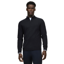 Camisola de caxemira Tommy Hilfiger Equestrian 1/2 zip Oakfield homem Céu do deserto Azul